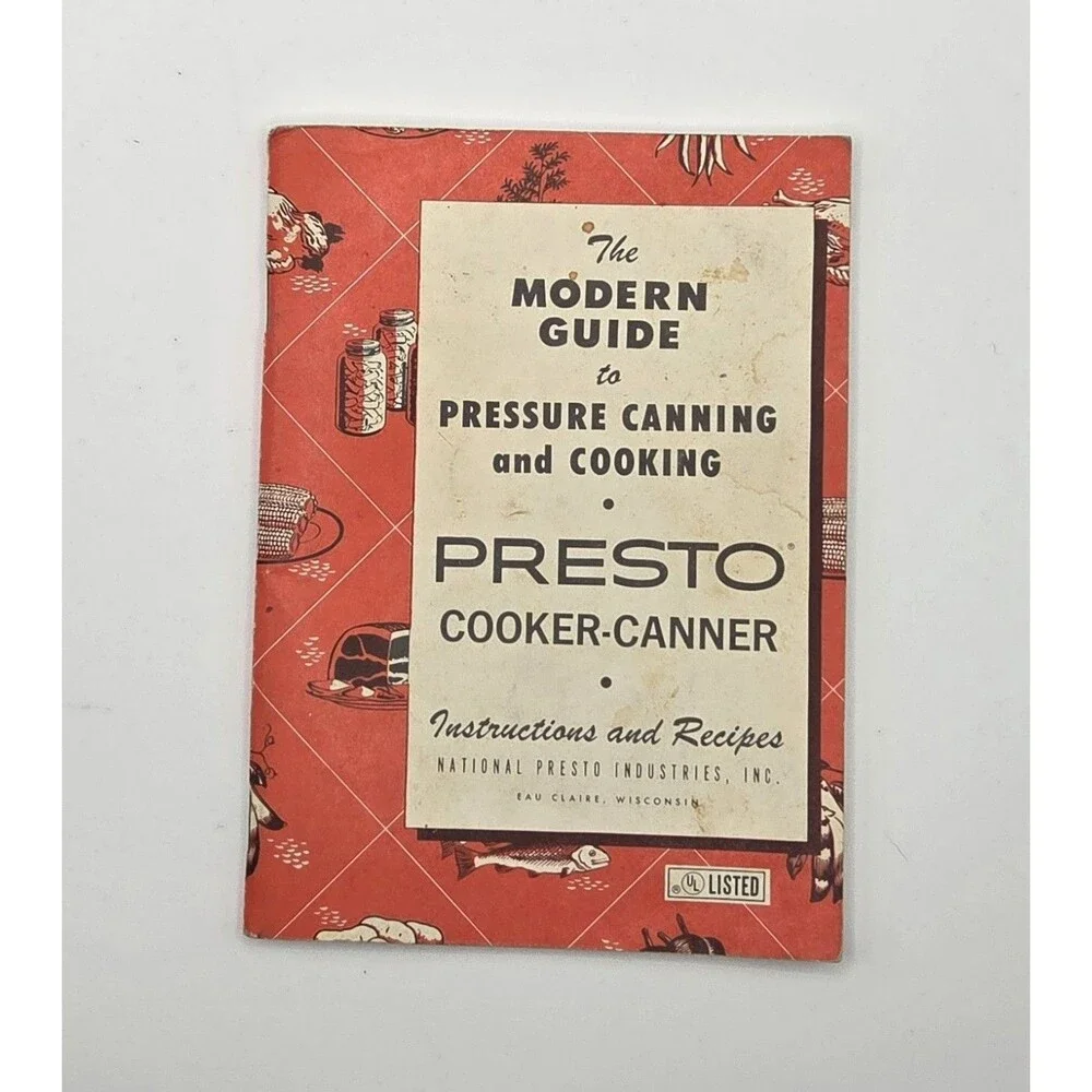 VTG 1974 Presto Cooker-Canner Modern Guide to Pressure Canning and Cooking